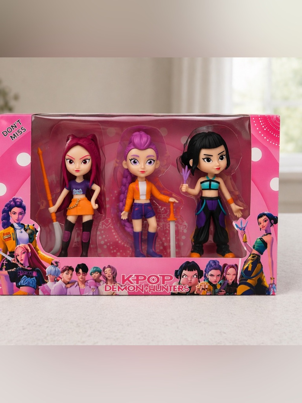 Kpop Demon Hunters Doll Set 3 Pack | Character Figures Set | Brand New in Box